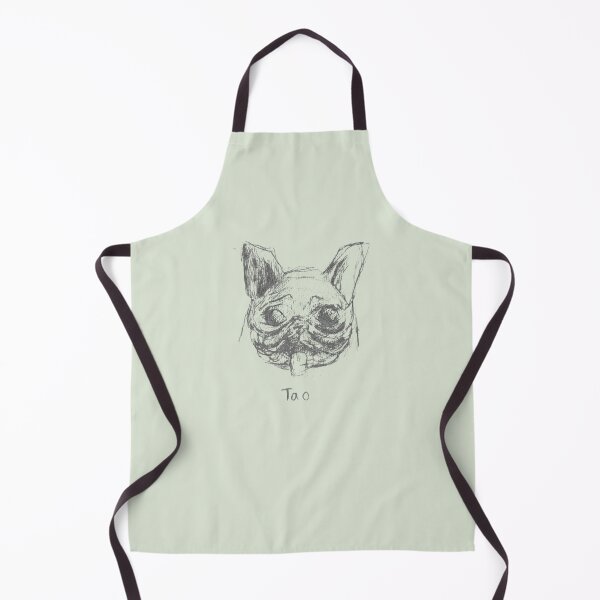 Item preview, Tao French Bulldog Gift Dog Pet Portait Pencil Sketch Sage Green designed and sold by BOKEbyTC.