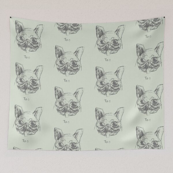 Item preview, Tao French Bulldog Gift Dog Pet Portait Pencil Sketch Sage Green designed and sold by BOKEbyTC.