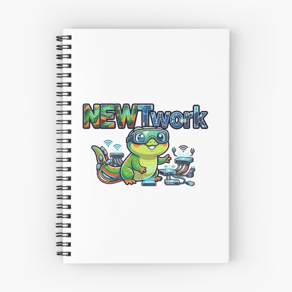Item preview, NEWTwork Tech Salamander Wordplay Sticker designed and sold by Imaginarium of Chaos falcon88 .