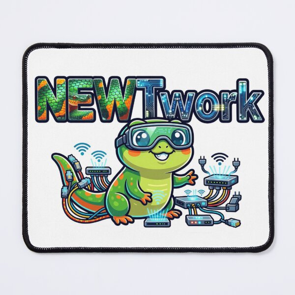Item preview, NEWTwork Tech Salamander Wordplay Sticker designed and sold by Imaginarium of Chaos falcon88 .