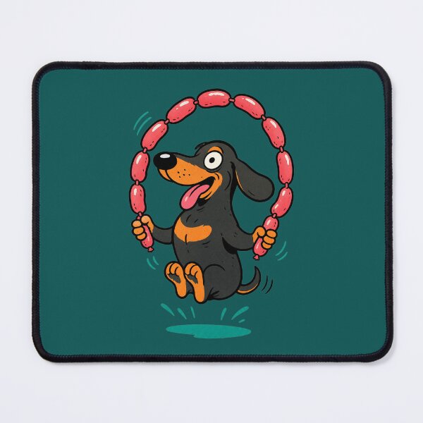 Item preview, Sausage Dog Skipping Sausages designed and sold by BrambleBox.