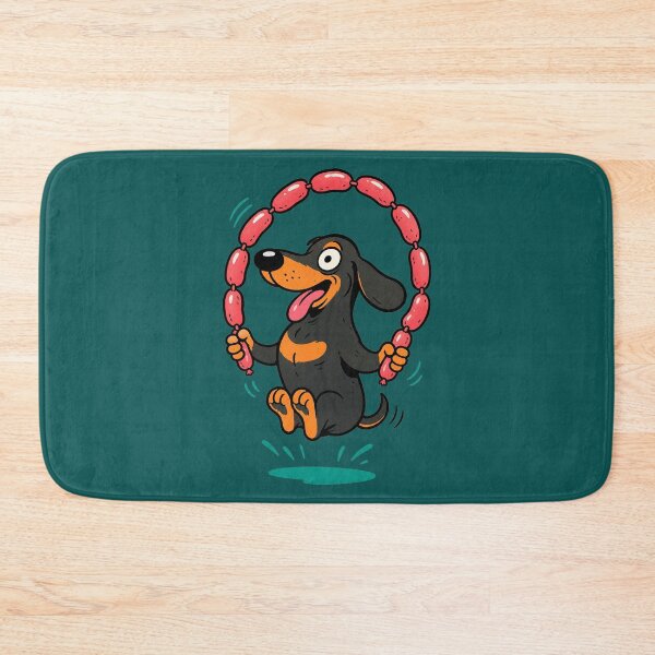 Item preview, Sausage Dog Skipping Sausages designed and sold by BrambleBox.