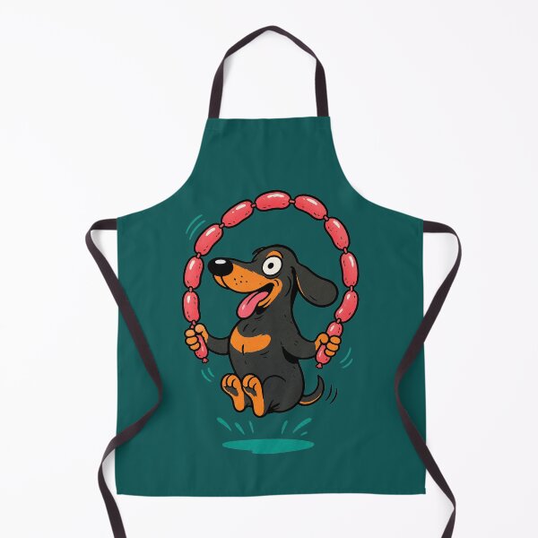 Item preview, Sausage Dog Skipping Sausages designed and sold by BrambleBox.