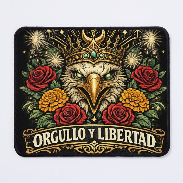 Item preview, Orgullo y Libertad Crown Eagle T-Shirt | Mexican Pride Floral Independence Design designed and sold by irfanshikh.