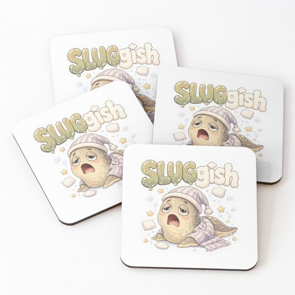 Item preview, SLUGgish Sleepy Slug Wordplay Sticker designed and sold by Imaginarium of Chaos falcon88 .