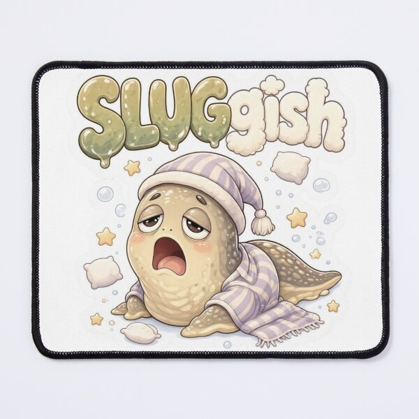 Item preview, SLUGgish Sleepy Slug Wordplay Sticker designed and sold by Imaginarium of Chaos falcon88 .