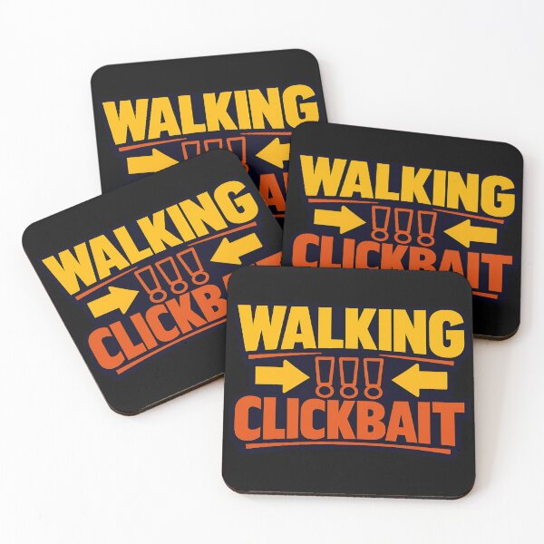 Item preview, Walking Clickbait Funny Internet Humor Typography Shirt designed and sold by TeeTimeTreasure.