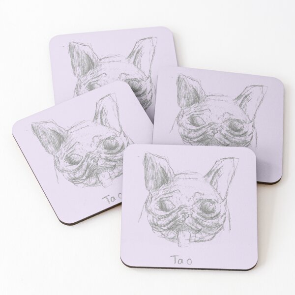 Item preview, Copy of Tao French Bulldog Gift Dog Pet Portait Pencil Sketch Lavender designed and sold by BOKEbyTC.