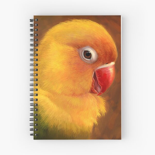 Item preview, Fischer lovebird realistic painting designed and sold by lifewithbirds.