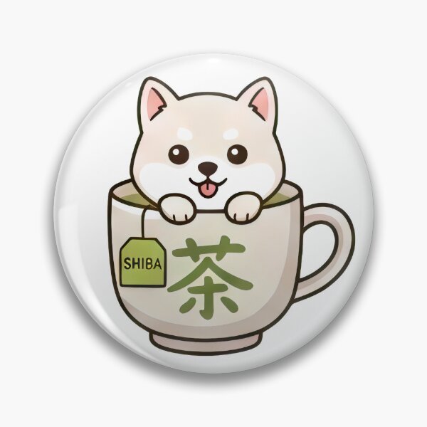 Item preview, White Shibsinu & GreenTea designed and sold by Black Cat Matters.