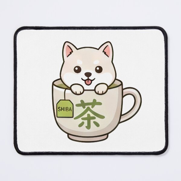 Item preview, White Shibsinu & GreenTea designed and sold by Black Cat Matters.