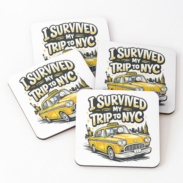 Item preview, I Survived My Trip to NYC - New York City Taxi designed and sold by MaskedTarget.