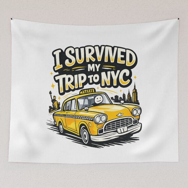 Item preview, I Survived My Trip to NYC - New York City Taxi designed and sold by MaskedTarget.