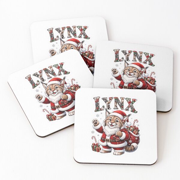 Item preview, Santa Lynx Holiday Sticker designed and sold by Imaginarium of Chaos falcon88 .