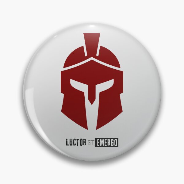 Item preview, Luctor et Emergo Spartan Helmet – I Struggle and Emerge Motivational Design designed and sold by Skaldcraft.