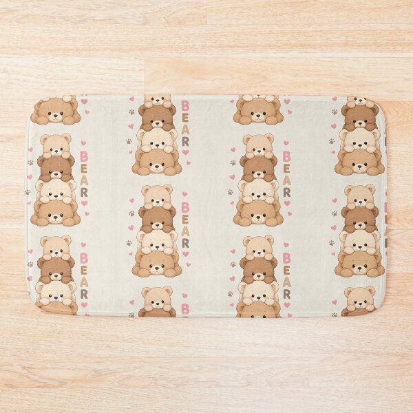 Item preview, Cute Teddy Bear Stack Kawaii Art designed and sold by 0606PM.