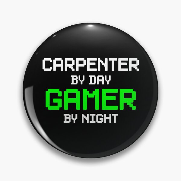 Item preview, Carpenter By Day, Gamer By Night - Funny Carpenter Gamer designed and sold by malicaferrha.