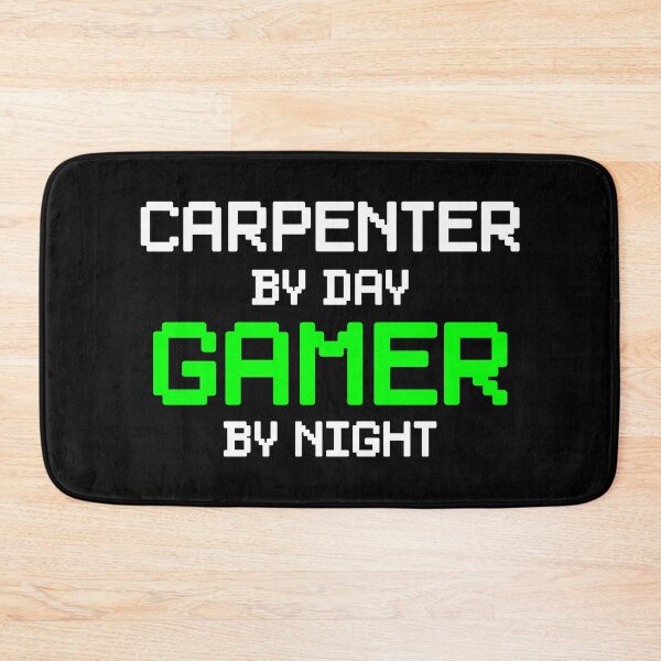 Item preview, Carpenter By Day, Gamer By Night - Funny Carpenter Gamer designed and sold by malicaferrha.