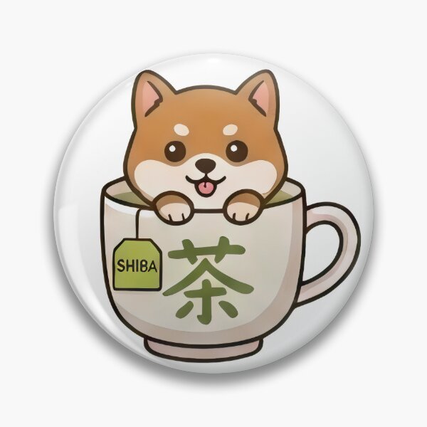 Item preview, Shibainu & Green Tea designed and sold by Black Cat Matters.