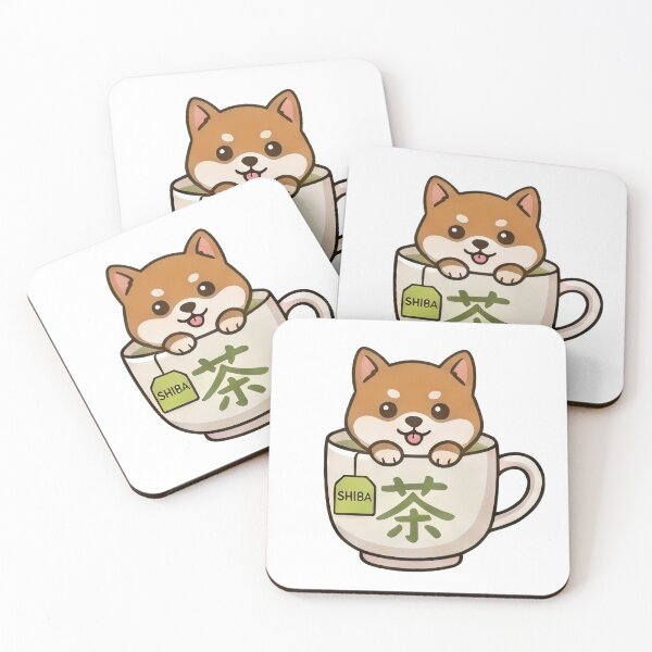 Item preview, Shibainu & Green Tea designed and sold by Black Cat Matters.