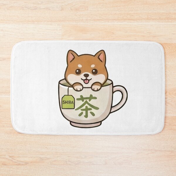 Item preview, Shibainu & Green Tea designed and sold by Black Cat Matters.