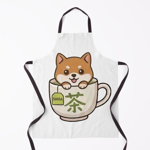 Item preview, Shibainu & Green Tea designed and sold by Black Cat Matters.