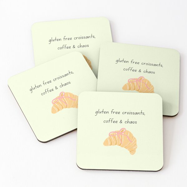 Item preview, Coquette Croissant | Cute Pink Bow Pastry Illustration designed and sold by My Gluten Free Life UK.