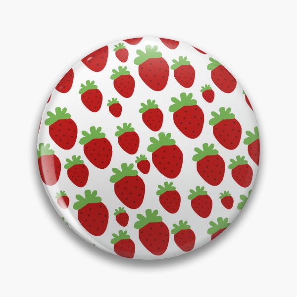 Item preview, Sweet Strawberry Kids Pattern - Bright Red Berry Repeat - Cute Fruit Nursery Decor - Summer Baby Gift designed and sold by Marina Khromova.