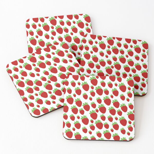 Item preview, Sweet Strawberry Kids Pattern - Bright Red Berry Repeat - Cute Fruit Nursery Decor - Summer Baby Gift designed and sold by Marina Khromova.
