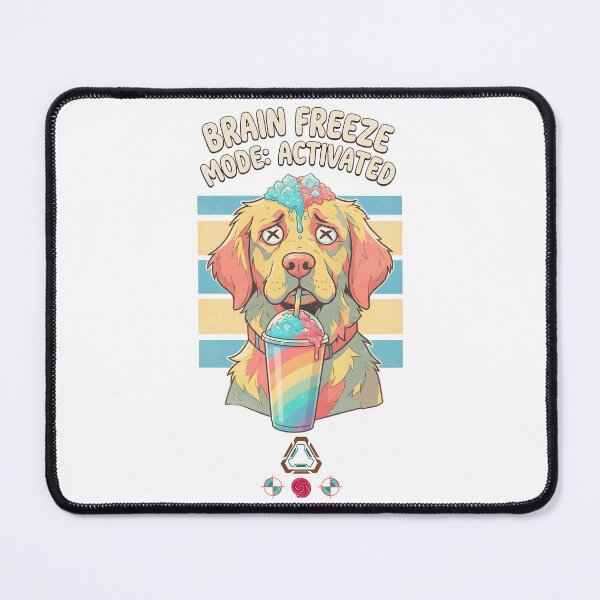 Item preview, Brain Freeze Mode Activated - Cute Golden Retriever Slushy Lover designed and sold by Whimsy Trail Co.