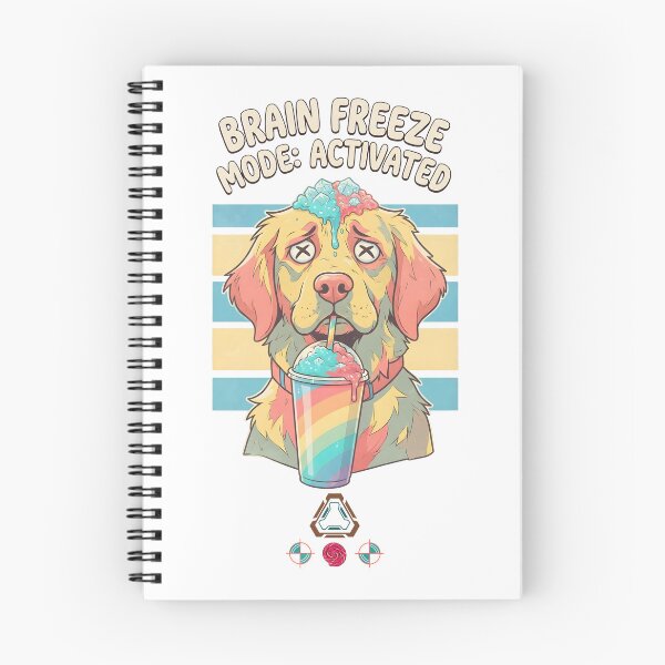Item preview, Brain Freeze Mode Activated - Cute Golden Retriever Slushy Lover designed and sold by Whimsy Trail Co.