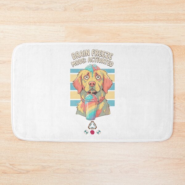 Item preview, Brain Freeze Mode Activated - Cute Golden Retriever Slushy Lover designed and sold by Whimsy Trail Co.