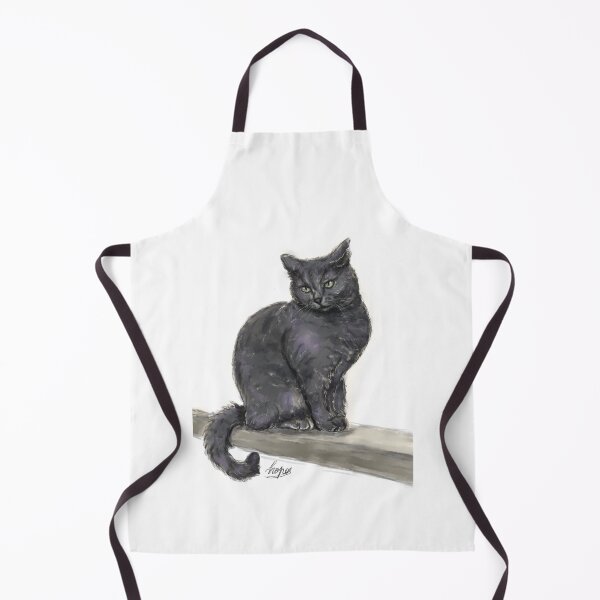 Item preview, Mystical Dark Cat Portrait - Painterly Black Cat Artwork designed and sold by hopenoli_art.