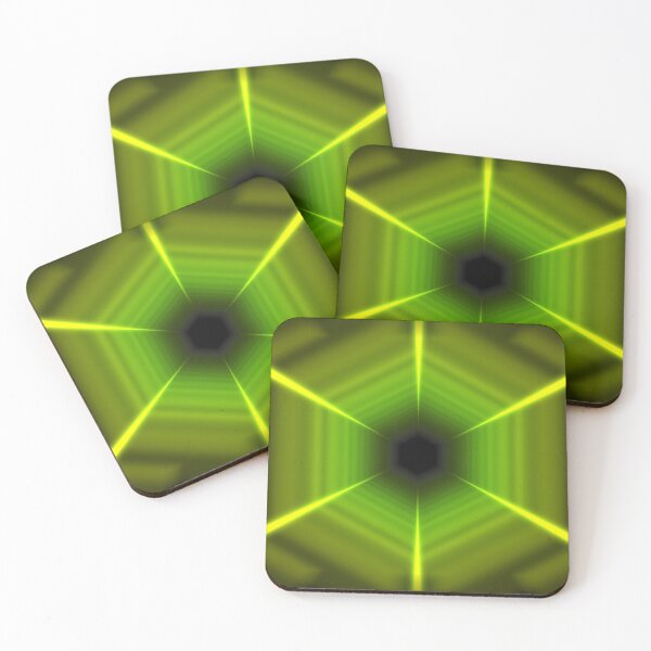Item preview, Yellow to Green Hexagonal Tunnel  designed and sold by Electric Shock!! Design.