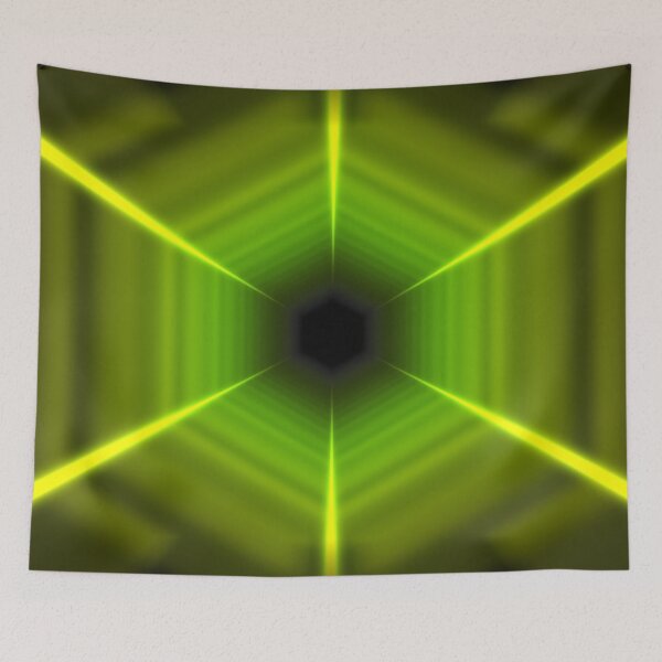 Item preview, Yellow to Green Hexagonal Tunnel  designed and sold by Electric Shock!! Design.