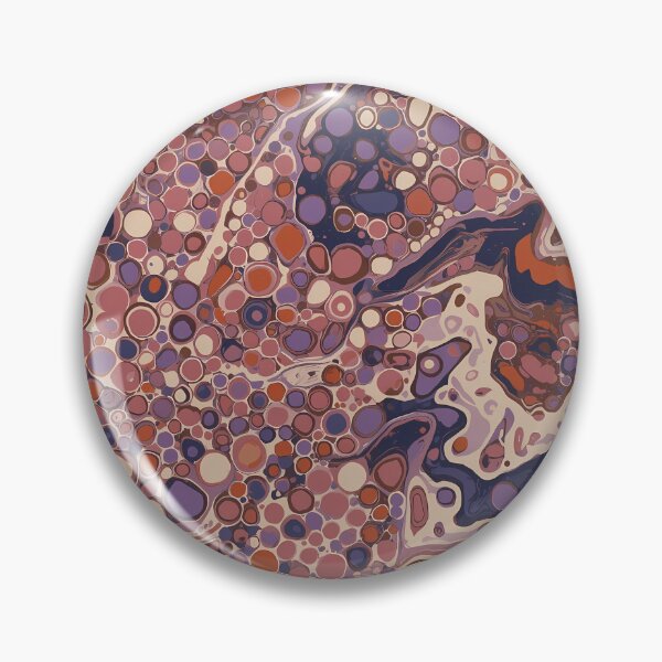 Item preview, Mauve Purple Plum Fluid Cellular Marble Abstract Art designed and sold by GrinGalore.