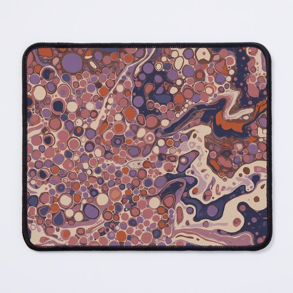 Item preview, Mauve Purple Plum Fluid Cellular Marble Abstract Art designed and sold by GrinGalore.