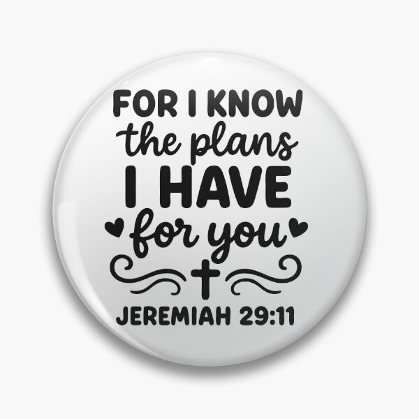 Item preview, For I Know the plans I have for you, Jeremiah 29 11, Bible verse designed and sold by Avara-Creative.