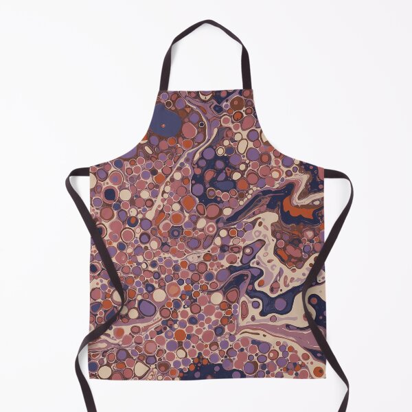 Item preview, Mauve Purple Plum Fluid Cellular Marble Abstract Art designed and sold by GrinGalore.