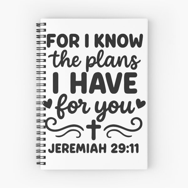 Item preview, For I Know the plans I have for you, Jeremiah 29 11, Bible verse designed and sold by Avara-Creative.