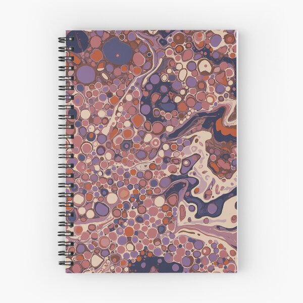 Item preview, Mauve Purple Plum Fluid Cellular Marble Abstract Art designed and sold by GrinGalore.