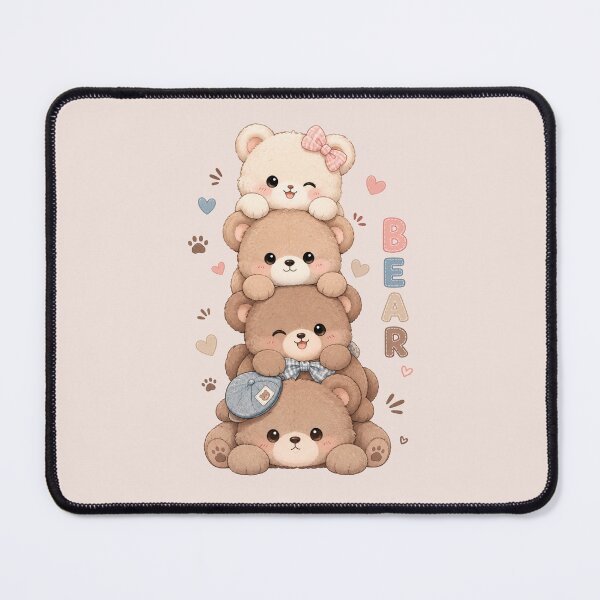 Item preview, Cute Kawaii Stacked Teddy Bears designed and sold by 0606PM.