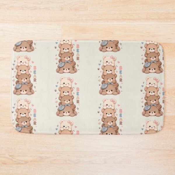 Item preview, Cute Kawaii Stacked Teddy Bears designed and sold by 0606PM.