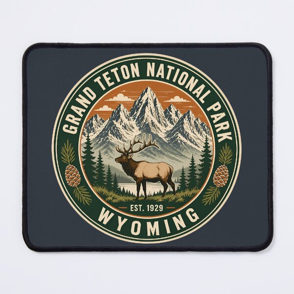 Item preview, Vintage Grand Teton National Park Elk Wyoming designed and sold by Imaginationbeyond.