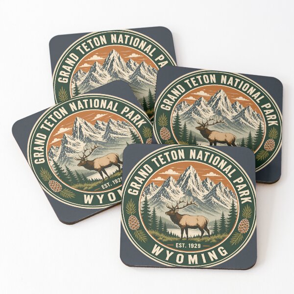 Item preview, Vintage Grand Teton National Park Elk Wyoming designed and sold by Imaginationbeyond.