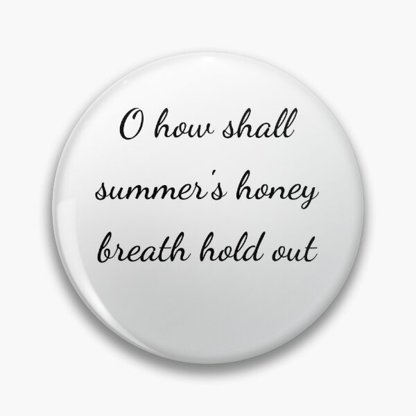 Item preview, “O how shall summer’s honey breath hold out” - handwriting black designed and sold by ariksworld.