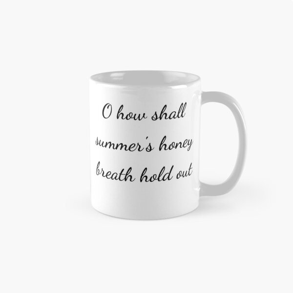 Item preview, “O how shall summer’s honey breath hold out” - handwriting black designed and sold by ariksworld.