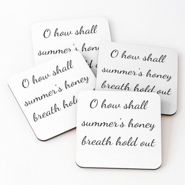 Item preview, “O how shall summer’s honey breath hold out” - handwriting black designed and sold by ariksworld.