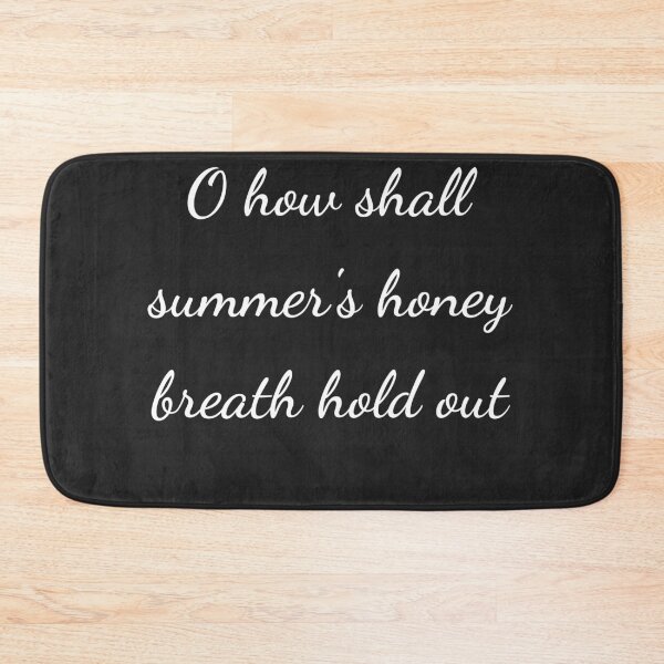 Item preview, “O how shall summer’s honey breath hold out” - handwriting white designed and sold by ariksworld.