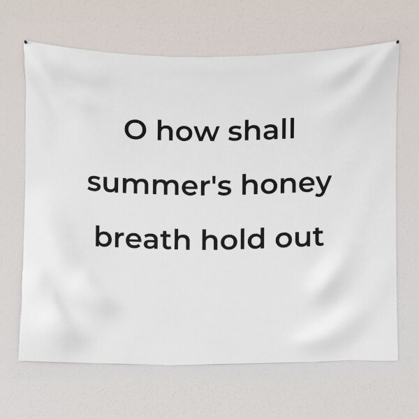 Item preview, “O how shall summer’s honey breath hold out” - print black designed and sold by ariksworld.